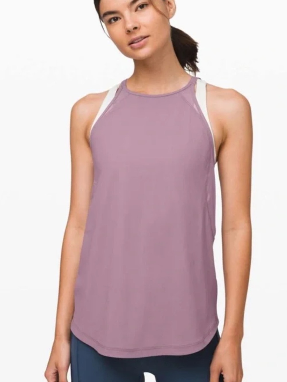 lululemon athletica Lavender Double-Strap Tank Top